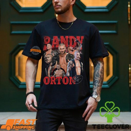 Randy Orton Six Pose Red Logo T shirt