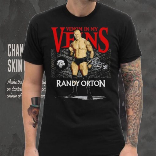 Randy Orton Venom In My Veins WHT Superstars WWE Shirt