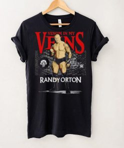 Randy Orton Venom In My Veins WHT Superstars WWE Shirt