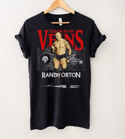 Randy Orton Venom In My Veins WHT Superstars WWE Shirt