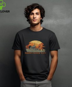 Ranger Up Apparel Brown Water Navy Shirt