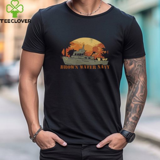 Ranger Up Apparel Brown Water Navy Shirt