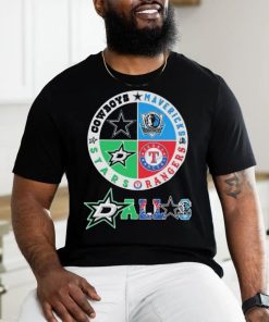 Rangers And Stars Dallas Sports Teams Logo Shirt