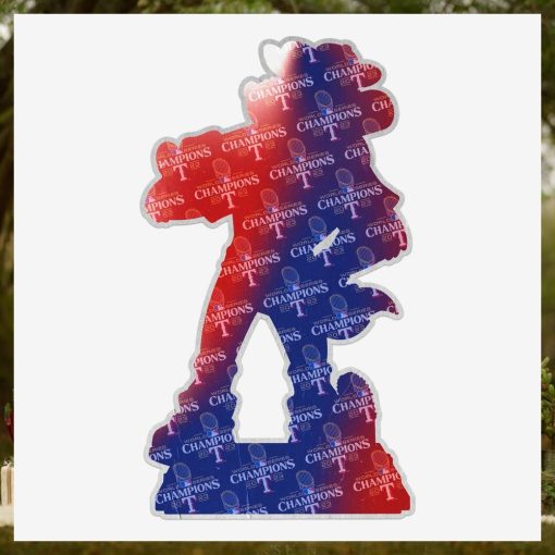 Rangers Captain Texas Rangers 2023 World Series Champions 18 in Mascot Bobblehead Ornament