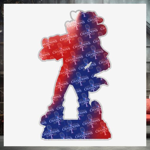 Rangers Captain Texas Rangers 2023 World Series Champions 18 in Mascot Bobblehead Ornament