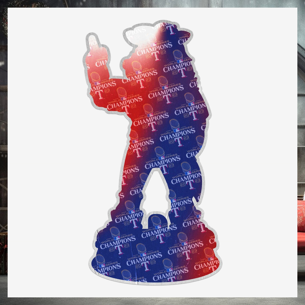 Rangers Captain Texas Rangers 2023 World Series Champions 3 Ft Bobblehead Ornament Rangers Captain Texas Rangers 2023 World Series Champions 3 Ft Bobblehead Ornament