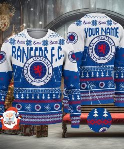 Rangers F.C. 3D Ugly Christmas Sweater Christmas Holiday Gift Custom Name For Men And Women