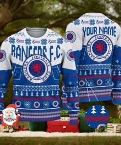 Rangers F.C. 3D Ugly Christmas Sweater Christmas Holiday Gift Custom Name For Men And Women 1 Rangers F.C. 3D Ugly Christmas Sweater Christmas Holiday Gift Custom Name For Men And Women