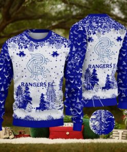 Rangers F.C. SPFL Scottish Snow Fall Pine Ugly sweater