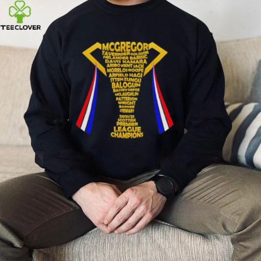 Rangers Fc 55 Winning Team Gold Trophy Shirt
