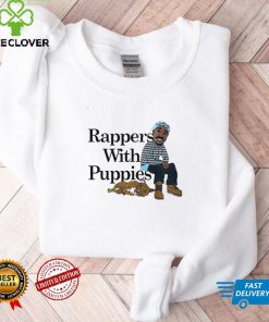 Rappers With Puppies Cartoon Pitbull Rap Lovers Shirt tee