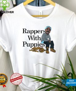 Rappers With Puppies Cartoon Pitbull Rap Lovers Shirt