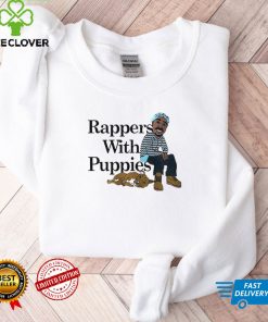 Rappers With Puppies Cartoon Pitbull Rap Lovers Shirt