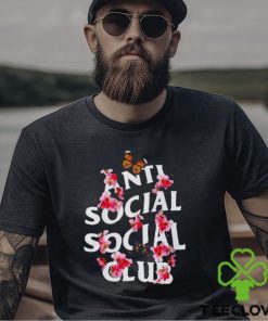 Rare Anti Social Social Club Shirt Butterflies Flowers Shirt