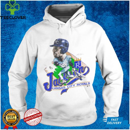 Rare Vintage Bo Jackson caricature 80’s t hoodie, sweater, longsleeve, shirt v-neck, t-shirt salem sportswear MLB Baseball Kansas City Royals t hoodie, sweater, longsleeve, shirt v-neck, t-shirt tee