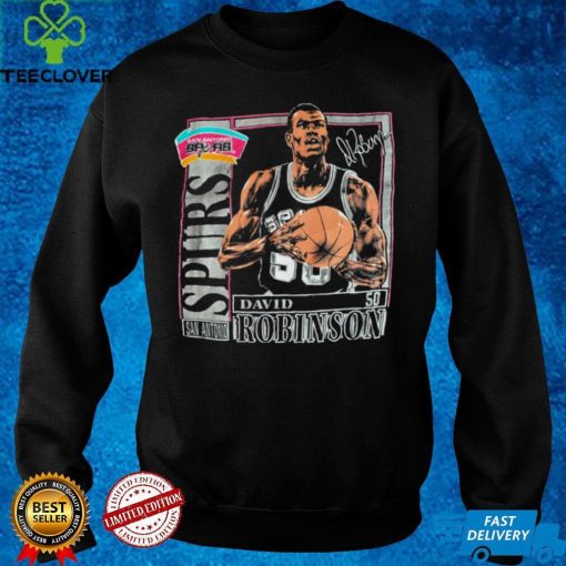 Rare Vintage David Robinson caricature 90’s 2side t hoodie, sweater, longsleeve, shirt v-neck, t-shirt San Antonio Spurs NBA