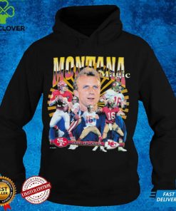 Rare Vintage Joe Montana 90's 2Side T Shirt NFL Football Salem Sportswear