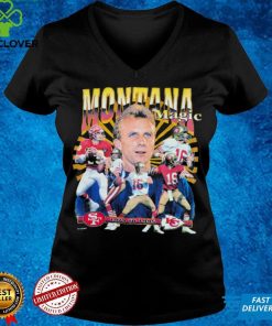 Rare Vintage Joe Montana 90's 2Side T Shirt NFL Football Salem Sportswear