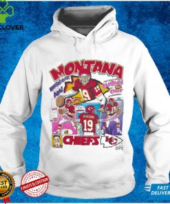 Rare Vintage Joe Montana Salem Sportswear Comic Series 90's t shirt NFL Football Caricature Kansas city Chiefs tee