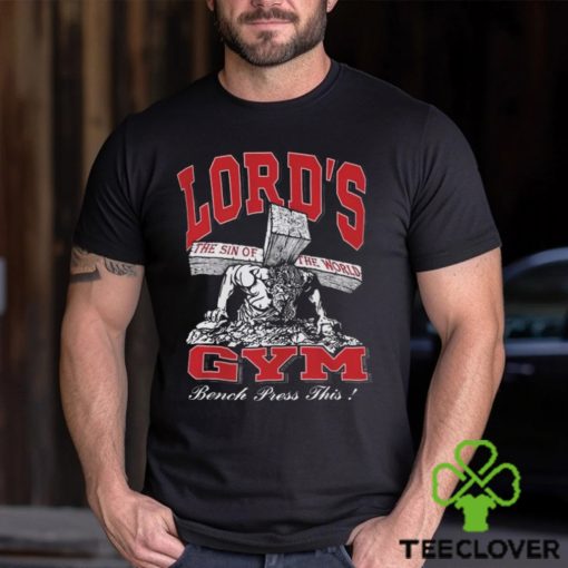 Rare Vintage Lords Gym Shirt Jesus Bodybuilder T Shirt