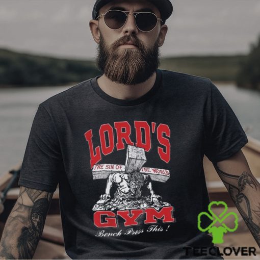 Rare Vintage Lords Gym Shirt Jesus Bodybuilder T Shirt