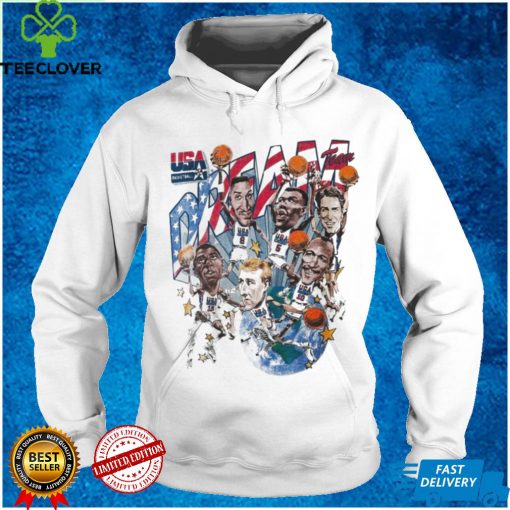 Rare Vintage USA Dream Team Olympics caricature 90’s Full print t hoodie, sweater, longsleeve, shirt v-neck, t-shirts basketball NBA Salem Sportswear tee