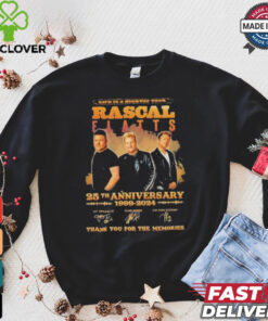 Rascal Flatts 25th Anniversary 1999 2024 Life Is A Highway Tour Signatures Shirt