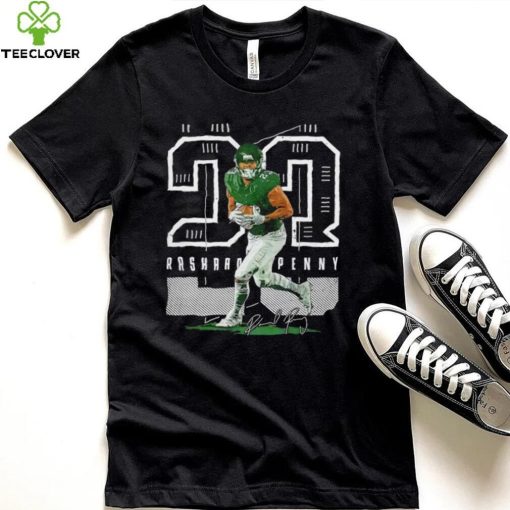 Rashaad Penny Philadelphia Eagles signature cartoon Classic T hoodie, sweater, longsleeve, shirt v-neck, t-shirt