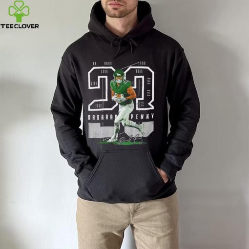 Rashaad Penny Philadelphia Eagles signature cartoon Classic T hoodie, sweater, longsleeve, shirt v-neck, t-shirt