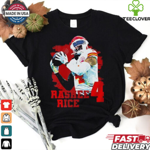 Rashee Rice 4 wide receiver for the Kansas City Chiefs T Shirt