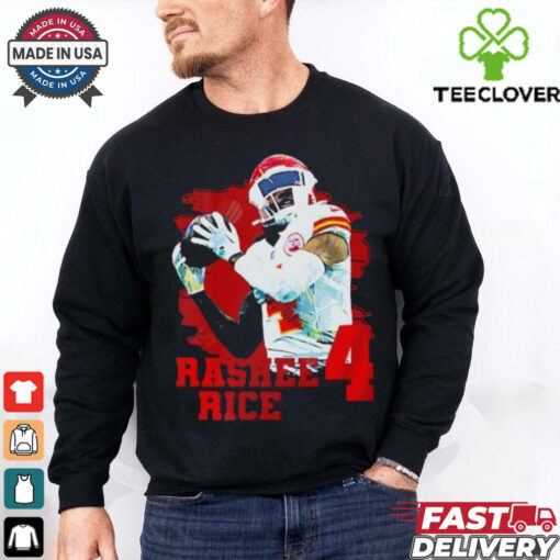 Rashee Rice 4 wide receiver for the Kansas City Chiefs T Shirt