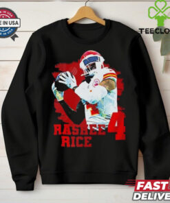 Rashee Rice 4 wide receiver for the Kansas City Chiefs T Shirt