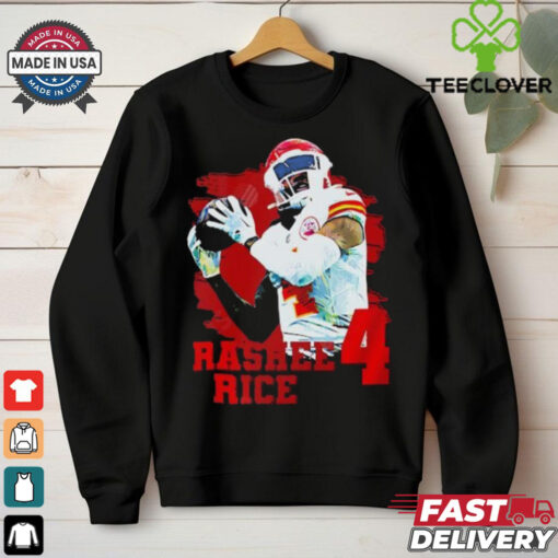 Rashee Rice 4 wide receiver for the Kansas City Chiefs T Shirt