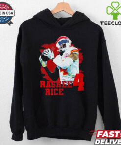 Rashee Rice 4 wide receiver for the Kansas City Chiefs T Shirt