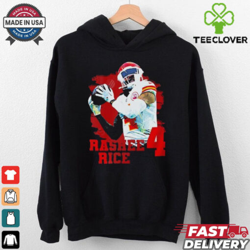 Rashee Rice 4 wide receiver for the Kansas City Chiefs T Shirt