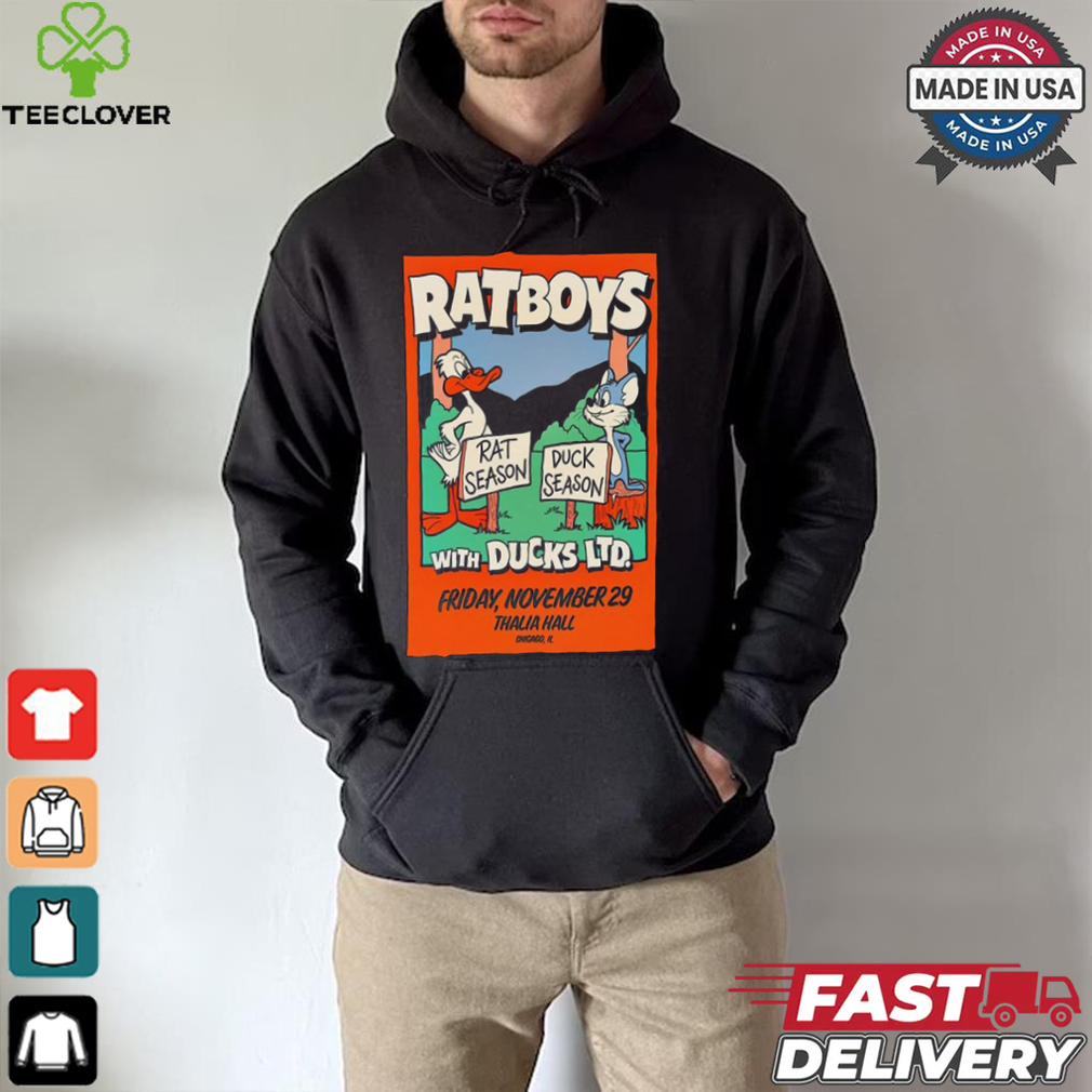RatBoys With Ducks LTD On November 29 2024 In Chicago IL Tour Poster Shirt RatBoys With Ducks LTD On November 29 2024 In Chicago IL Tour Poster Shirt
