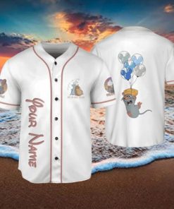 Ratatouille Remy Remy Little Chef Balloon Mickey Ears Custom Disney Baseball Jersey