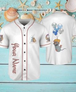Ratatouille Remy Remy Little Chef Balloon Mickey Ears Custom Disney Baseball Jersey