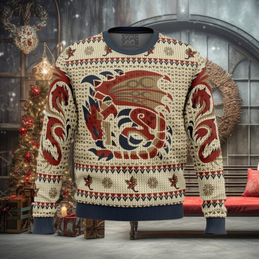 Rathalos Monster Hunter Men’s Ugly Christmas Sweater