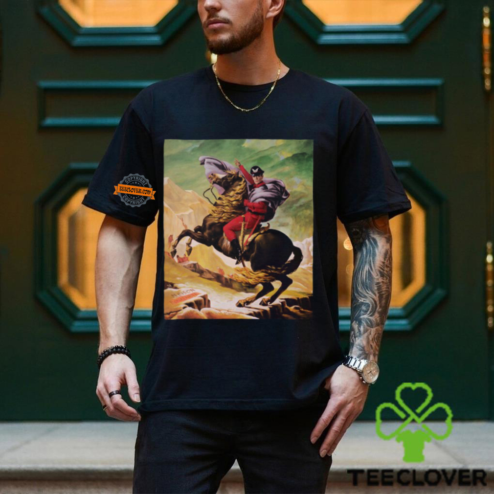 Raul Julia As M Bison Crossing The Alps Tee Shirt Raul Julia As M Bison Crossing The Alps Tee Shirt