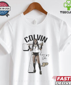 Raven Colvin 7 Purdue Boilermakers Signature t shirt
