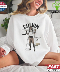 Raven Colvin 7 Purdue Boilermakers Signature t shirt