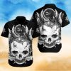 Raven Death Human Skull Hawaiian Shirt Summer Button