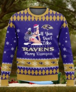 Ravens Football Merry Kissmyass Ugly Christmas Sweater