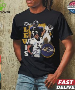 Ray Lewis Black Baltimore Ravens Legends Collage T Shirt