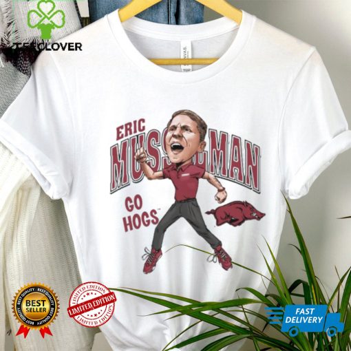 Razorback Go Hogs Eric Musselman Caricature Shirt