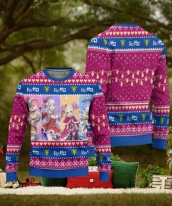Re Zero Anime Ugly Christmas Sweater Custom Characters Xmas Gift