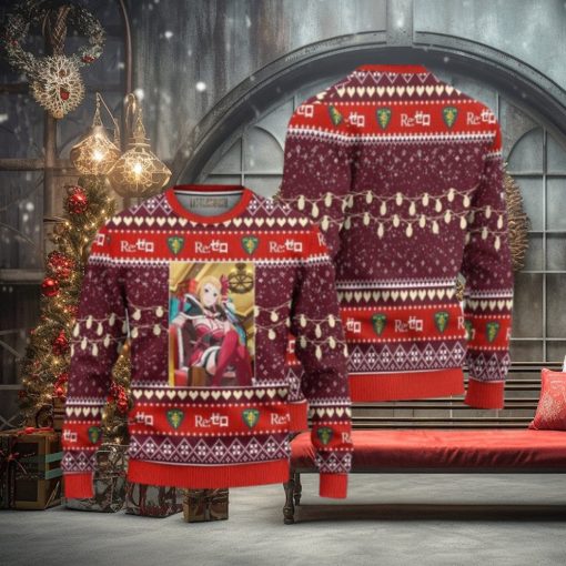 Re Zero Priscilla Ugly Christmas Sweater 3D Gift For Big Fans