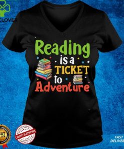 Reading Adventure Library Student Teacher Book School T Shirt
