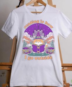 Reading Is How I Go Outside Magical Journey Cat Shirt